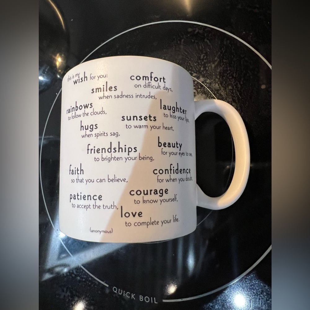 Quotable Mug 14oz Unglazed White